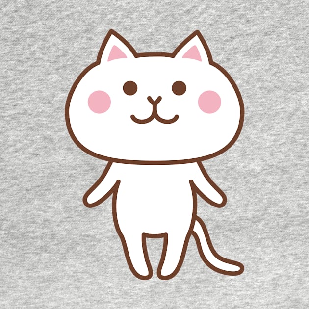 white cat by kawaii_shop